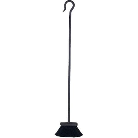 Dagan Individual Hearth & Fire Pit Tool with Hook Handle - Brush, Black BRUSH-2